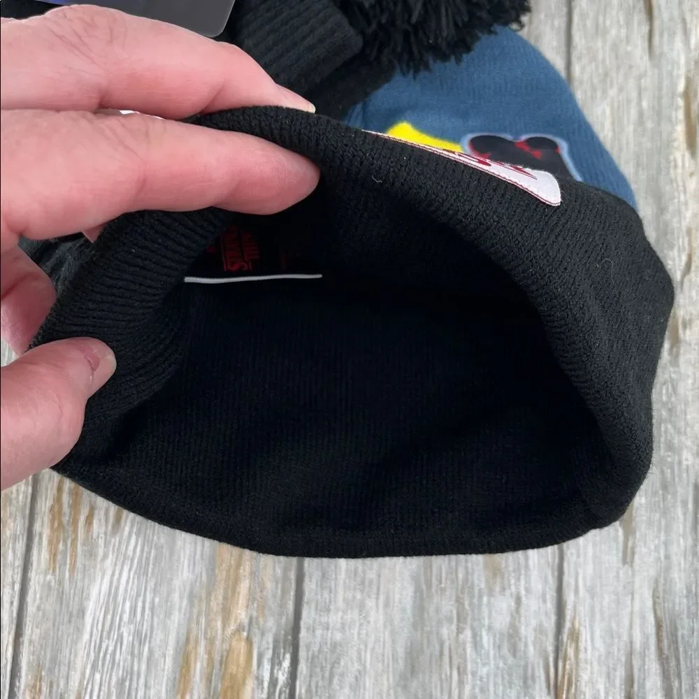 Stranger Things Beanie Hat With Pom Pom & Glove Set